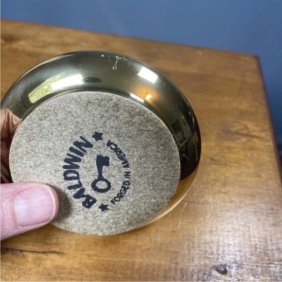 Vintage Baldwin brass Small candle holder 3" Height Made In USA - Picture 8 of 9